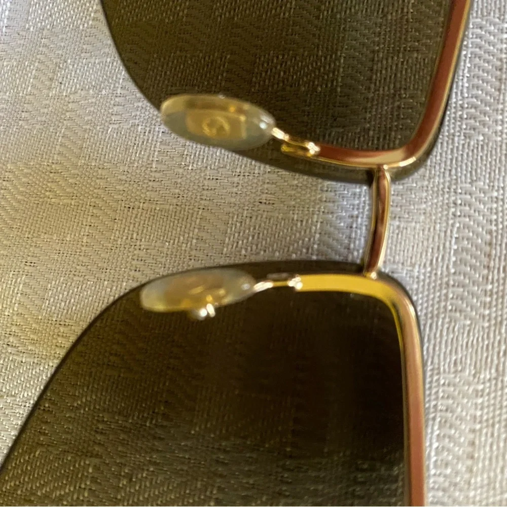 Gucci Women's Brown Gradient Shield Sunglasses Y2K